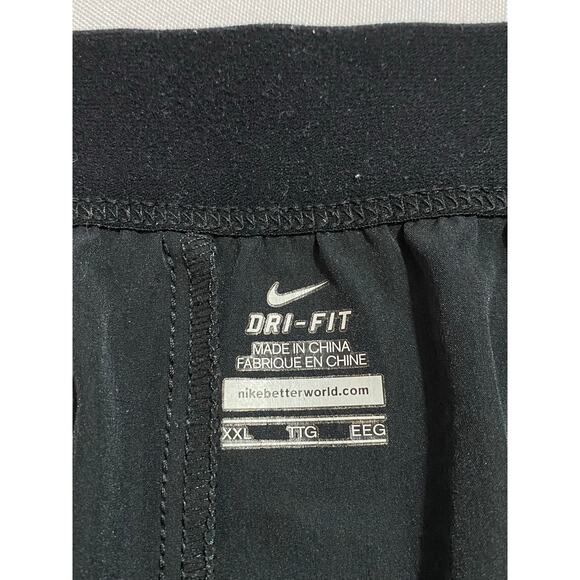 Nike Men's Tennis Shorts Size XXL  Black with With Swoosh 2XL - Picture 4 of 12